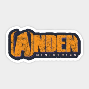 Orange Anden Ministries Logo Distressed Sticker